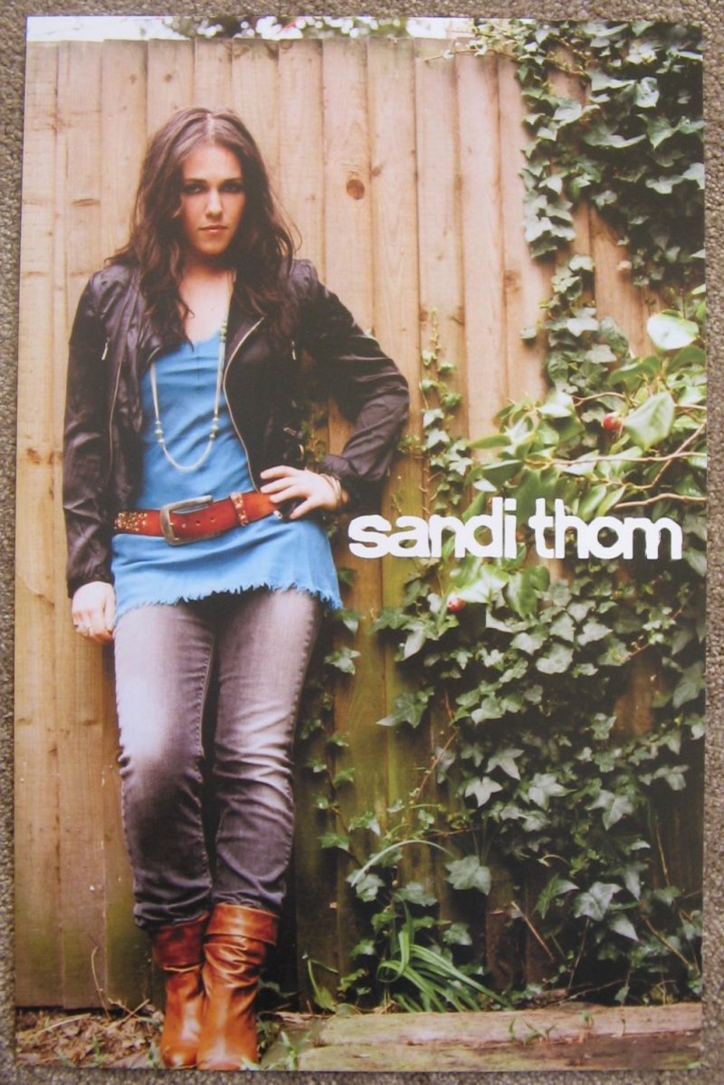 Image 1 of Thom SANDI THOM Album POSTER Smile It Confuses People 2006 2-Sided