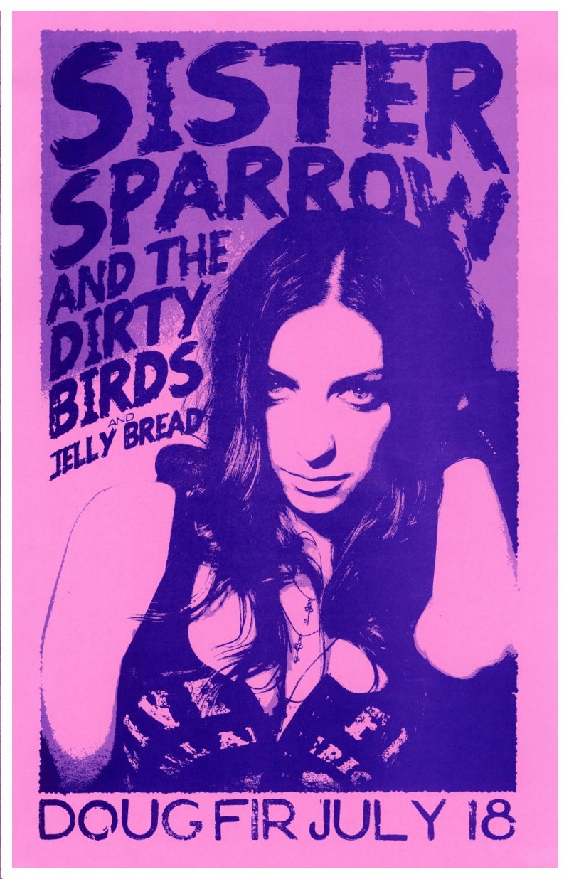 Image 0 of SISTER SPARROW AND THE DIRTY BIRDS 2013 Gig POSTER Portland Oregon Concert