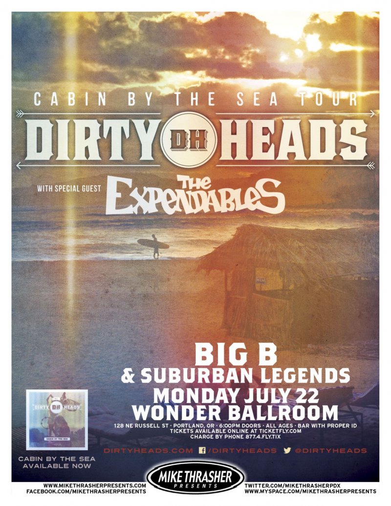 Image 0 of DIRTY HEADS 2013 Gig POSTER Portland Oregon Concert