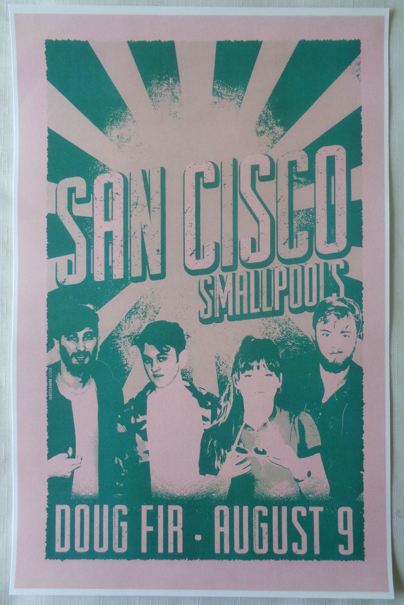 Image 0 of SAN CISCO Gig POSTER August 2013 Portland Oregon Concert