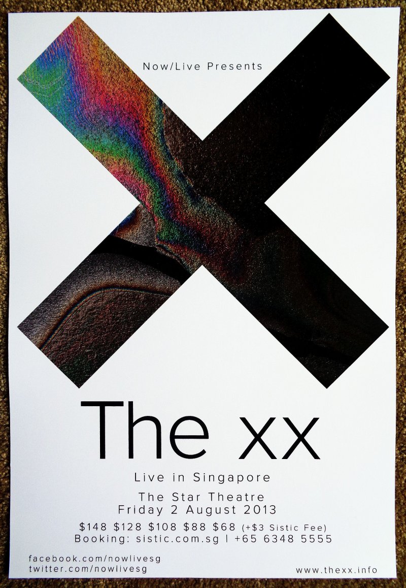 Image 0 of XX THE XX 2013 Gig POSTER Singapore Concert