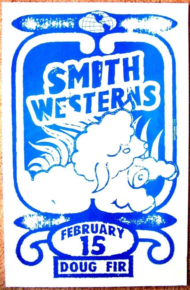 Image 0 of SMITH WESTERNS 2011 Gig POSTER Portland Oregon Concert