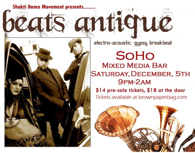 Image 0 of BEATS ANTIQUE 2009 Gig POSTER Honolulu Hawaii Concert