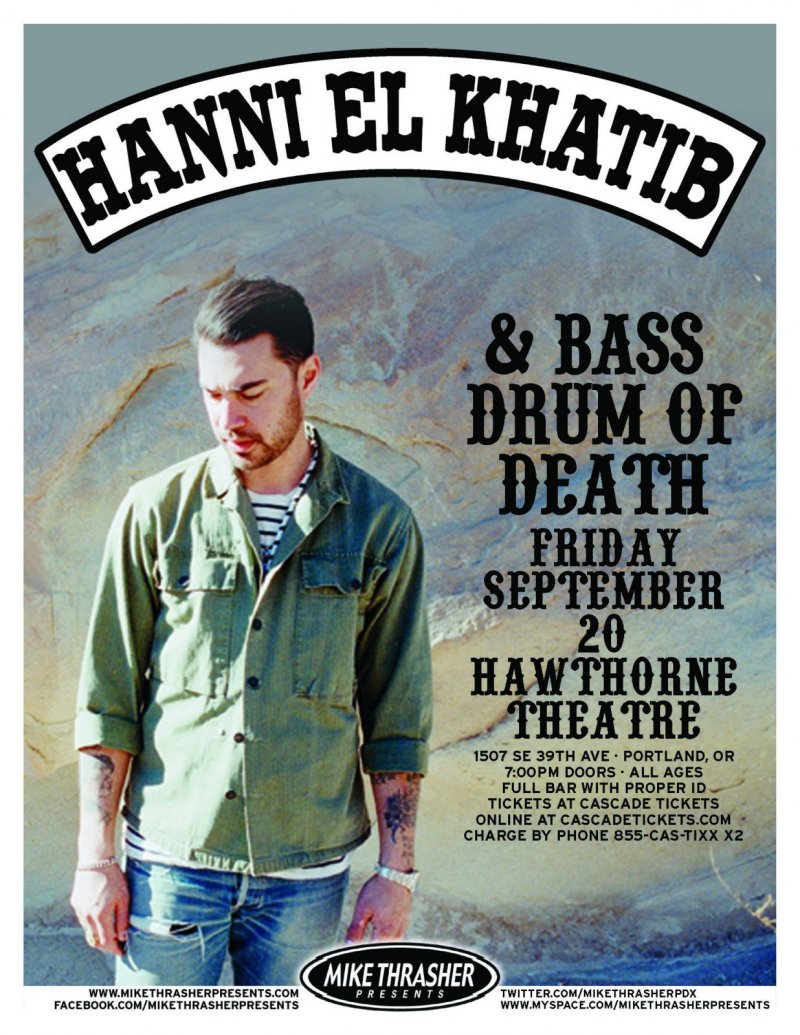 Image 0 of El Khatib HANNI EL KHATIB 2013 Gig POSTER Portland Oregon Concert