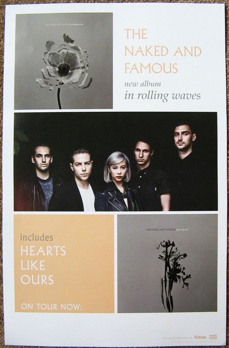 Image 0 of Naked And Famous THE NAKED AND FAMOUS POSTER 2-Sided In Rolling Waves Album