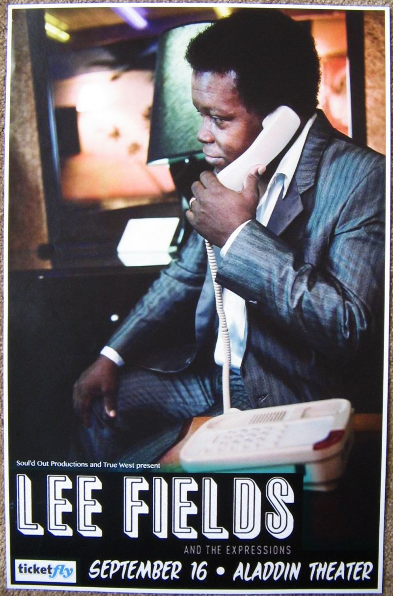 Fields LEE FIELDS 2013 Gig POSTER Portland Oregon Concert