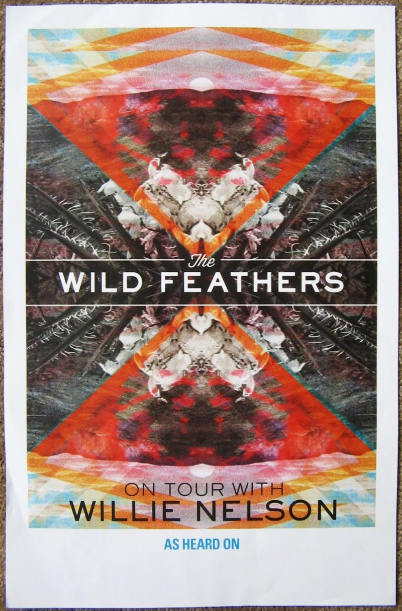 Image 0 of WILD FEATHERS 2013 Tour POSTER Willie Nelson Gig Concert