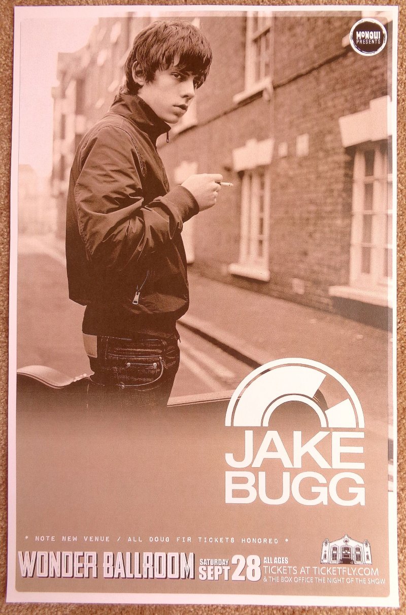 Image 0 of Bugg JAKE BUGG 2013 Gig POSTER Portland Oregon Concert 