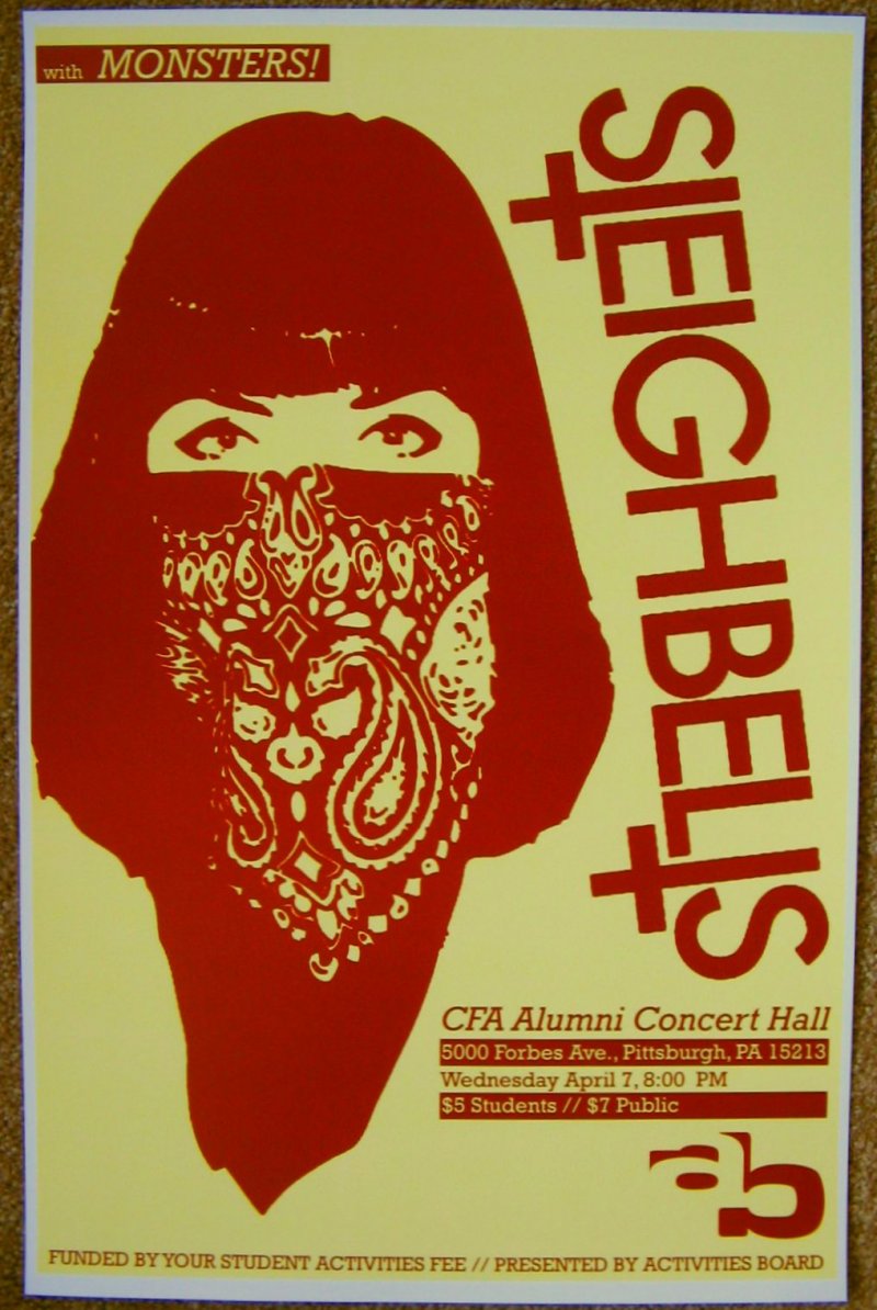 Image 0 of SLEIGH BELLS 2010 Gig POSTER Concert Pittsburgh Pennsylvania