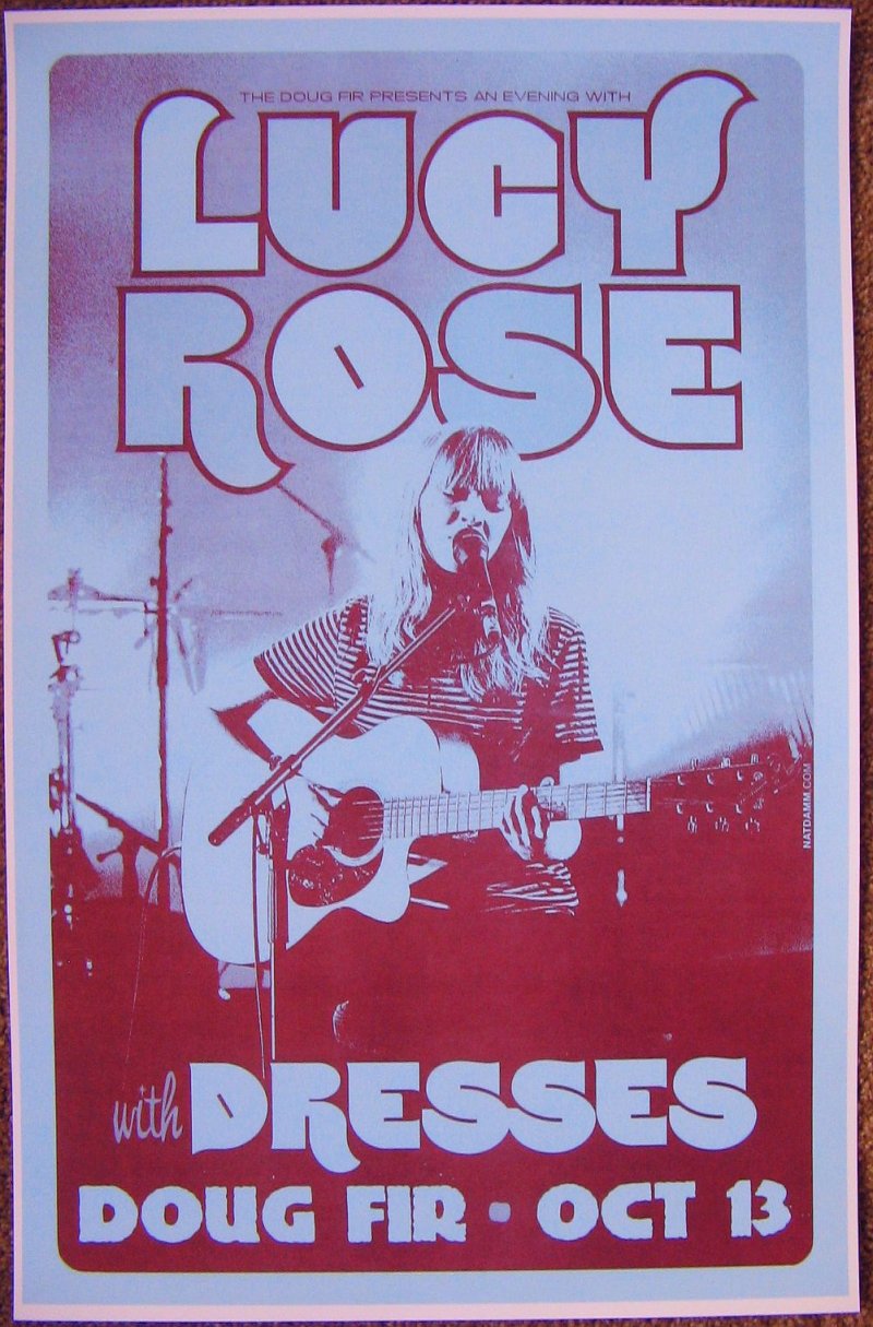 Image 0 of Rose LUCY ROSE 2013 Gig POSTER Portland Oregon Concert 