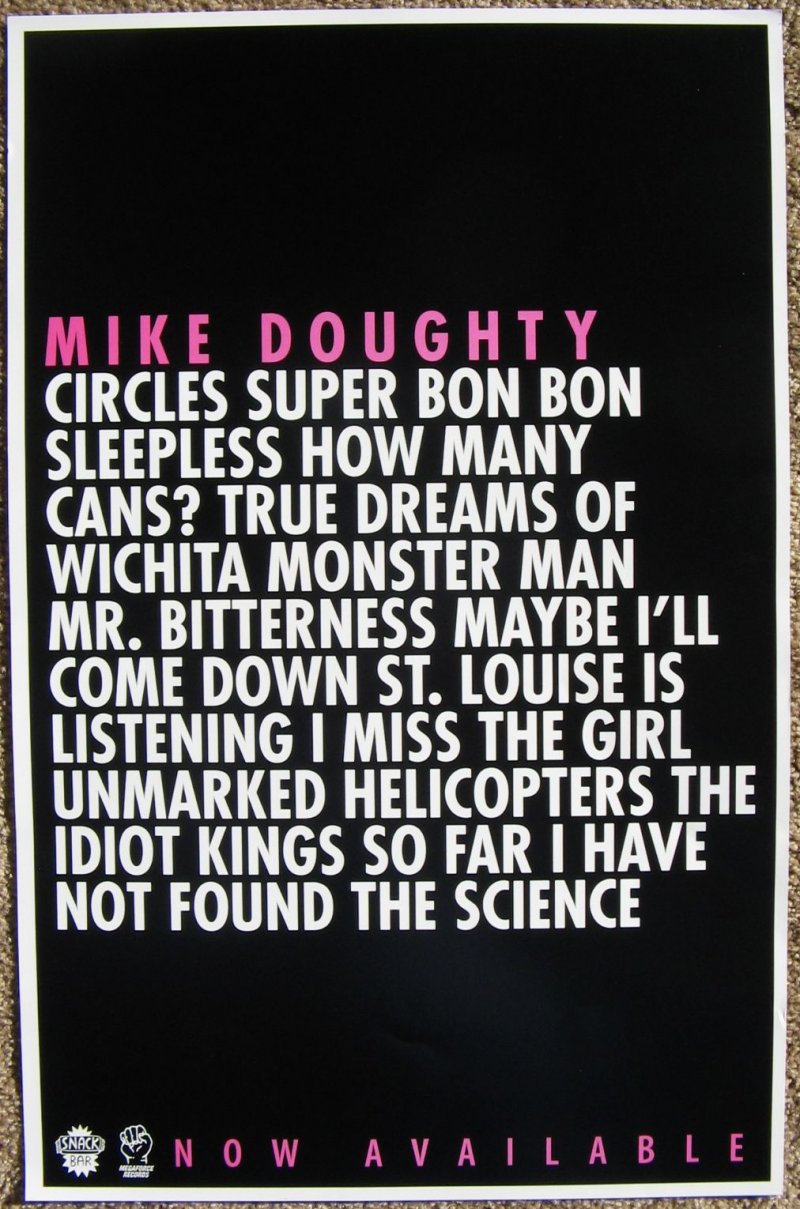 Image 0 of Doughty MIKE DOUGHTY Album POSTER Circles Super Bon Bon 
