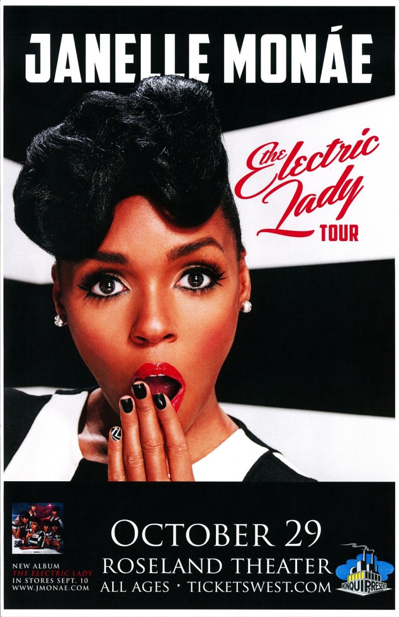 Image 0 of Monae JANELLE MONAE 2013 Gig POSTER Portland Oregon Concert 