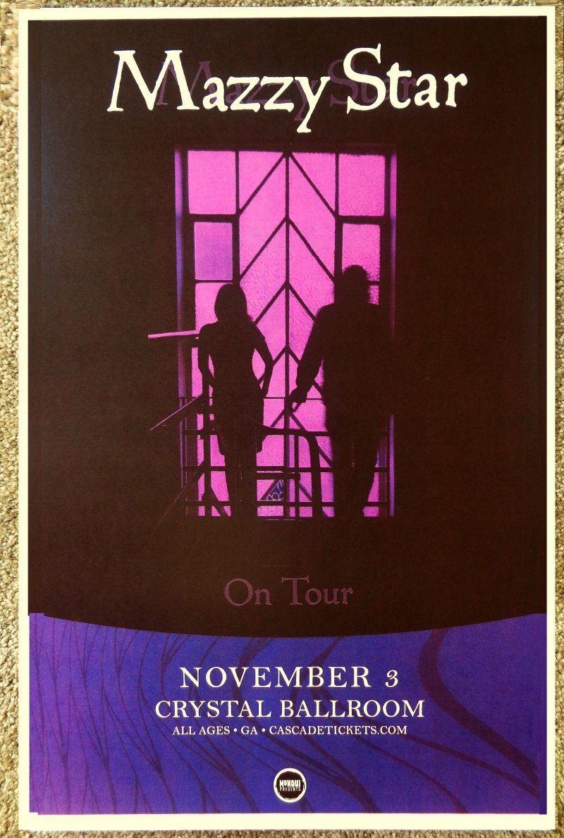 MAZZY STAR 2013 Gig POSTER Portland Oregon Concert Hope Sandoval