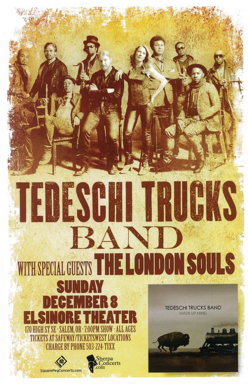 Image 0 of TEDESCHI TRUCKS BAND 2013 Gig POSTER Salem Oregon Concert