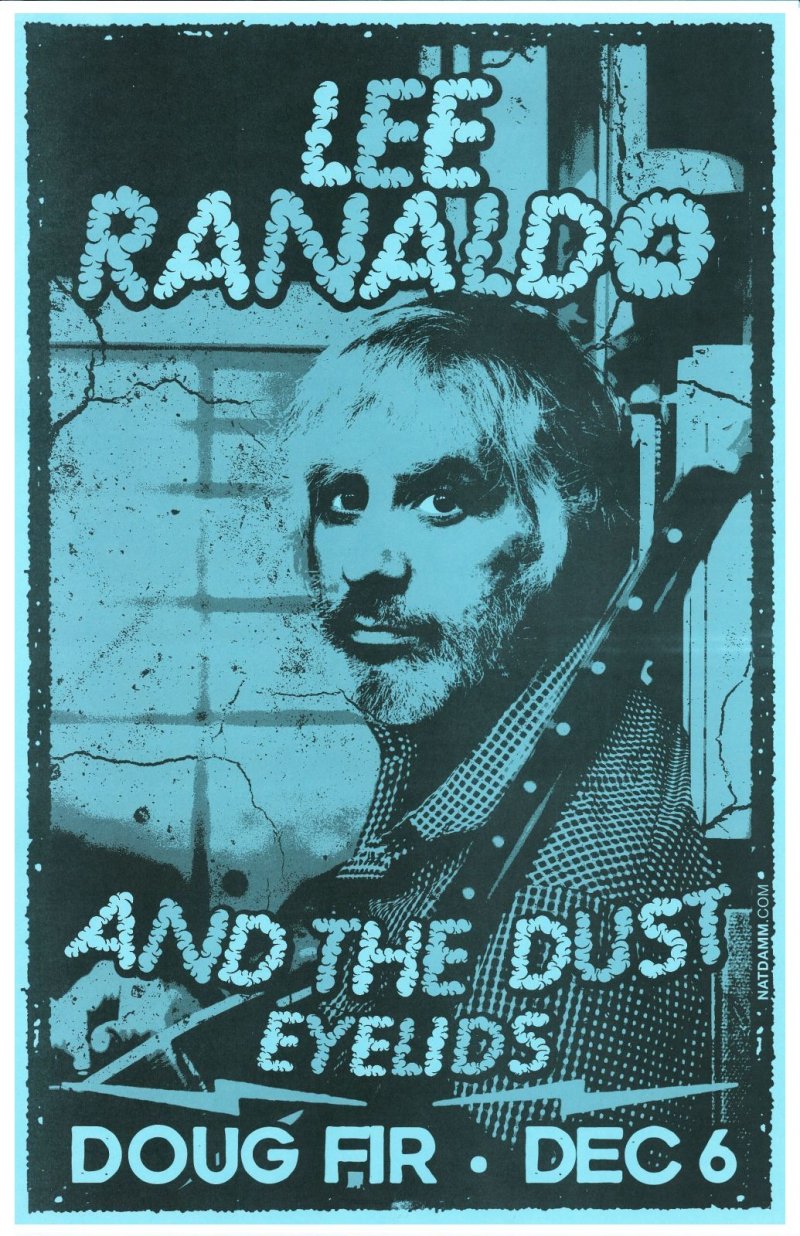 Ranaldo LEE RANALDO Sonic Youth Gig POSTER 2013 Portland Oregon Concert 