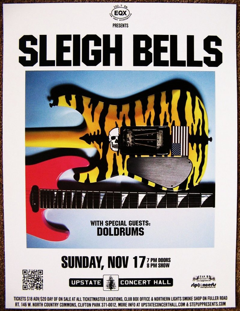Image 0 of SLEIGH BELLS 2013 Gig POSTER Concert Clifton Park New York 