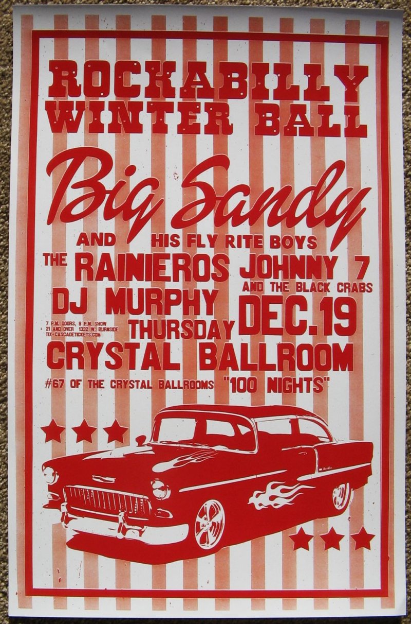 Image 0 of BIG SANDY AND HIS FLY RITE BOYS 2013 Gig POSTER Portland Oregon Concert 