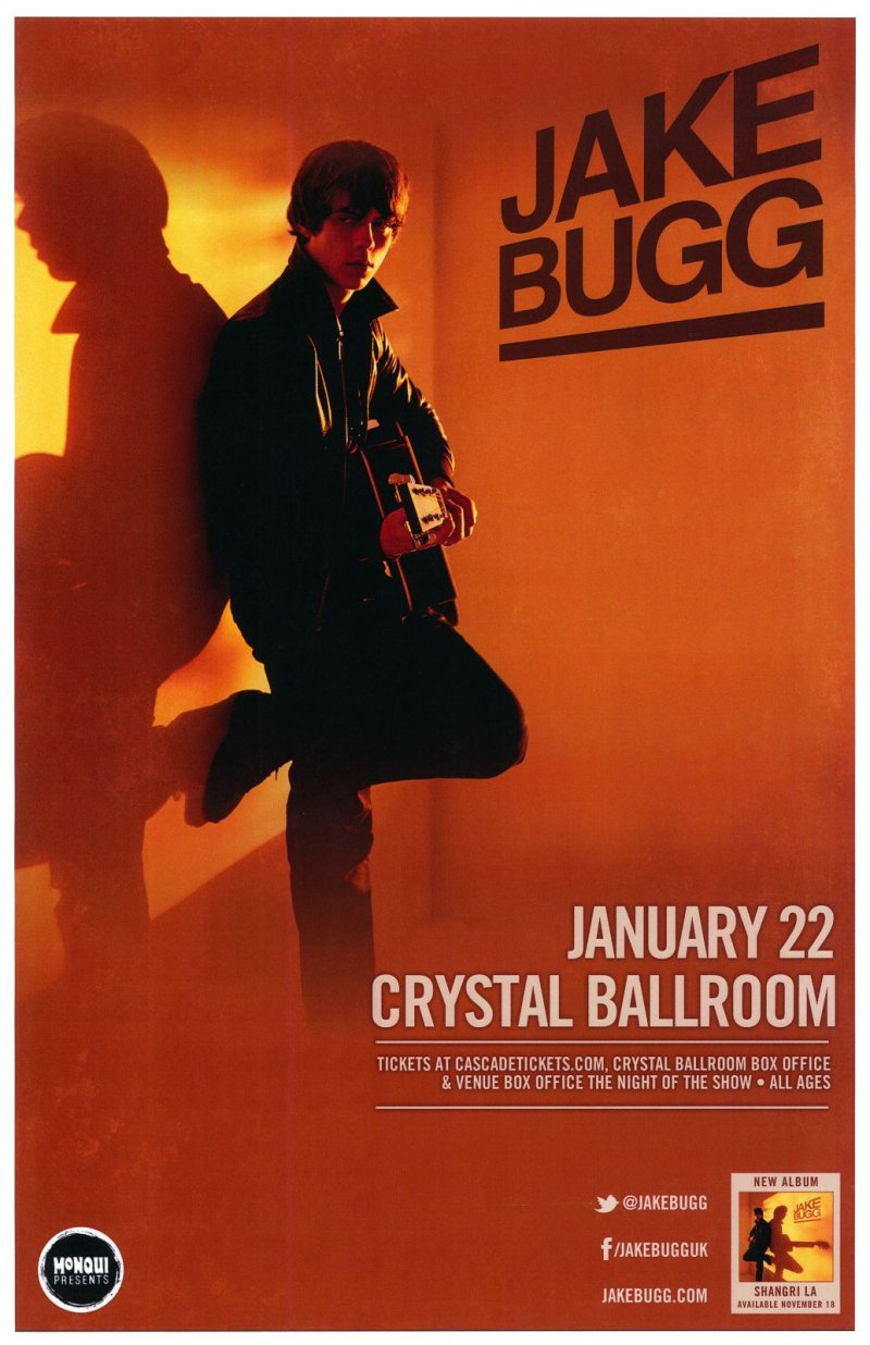 Image 0 of Bugg JAKE BUGG 2014 Gig POSTER Portland Oregon Concert