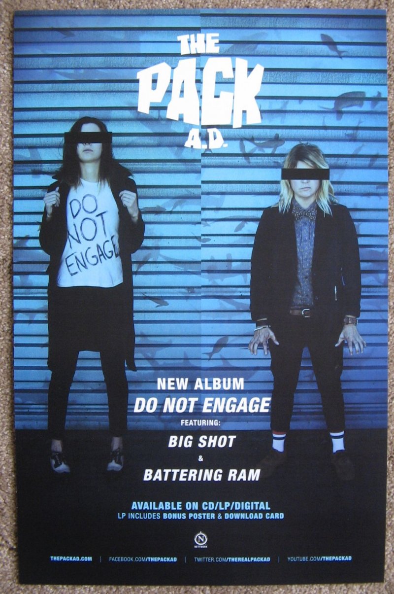 Image 1 of PACK A.D. AD Album POSTER 2-Sided Do Not Engage