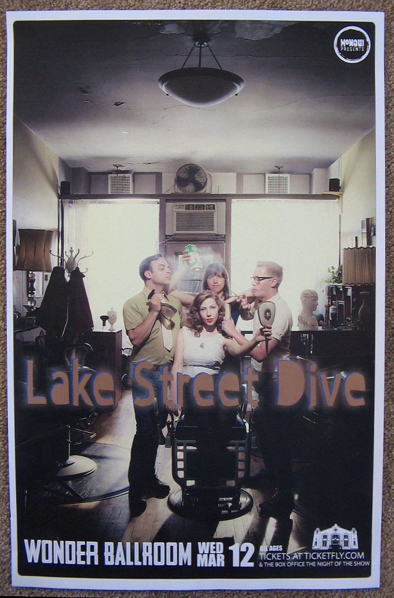 Image 0 of LAKE STREET DIVE 2014 Gig POSTER Portland Oregon Concert