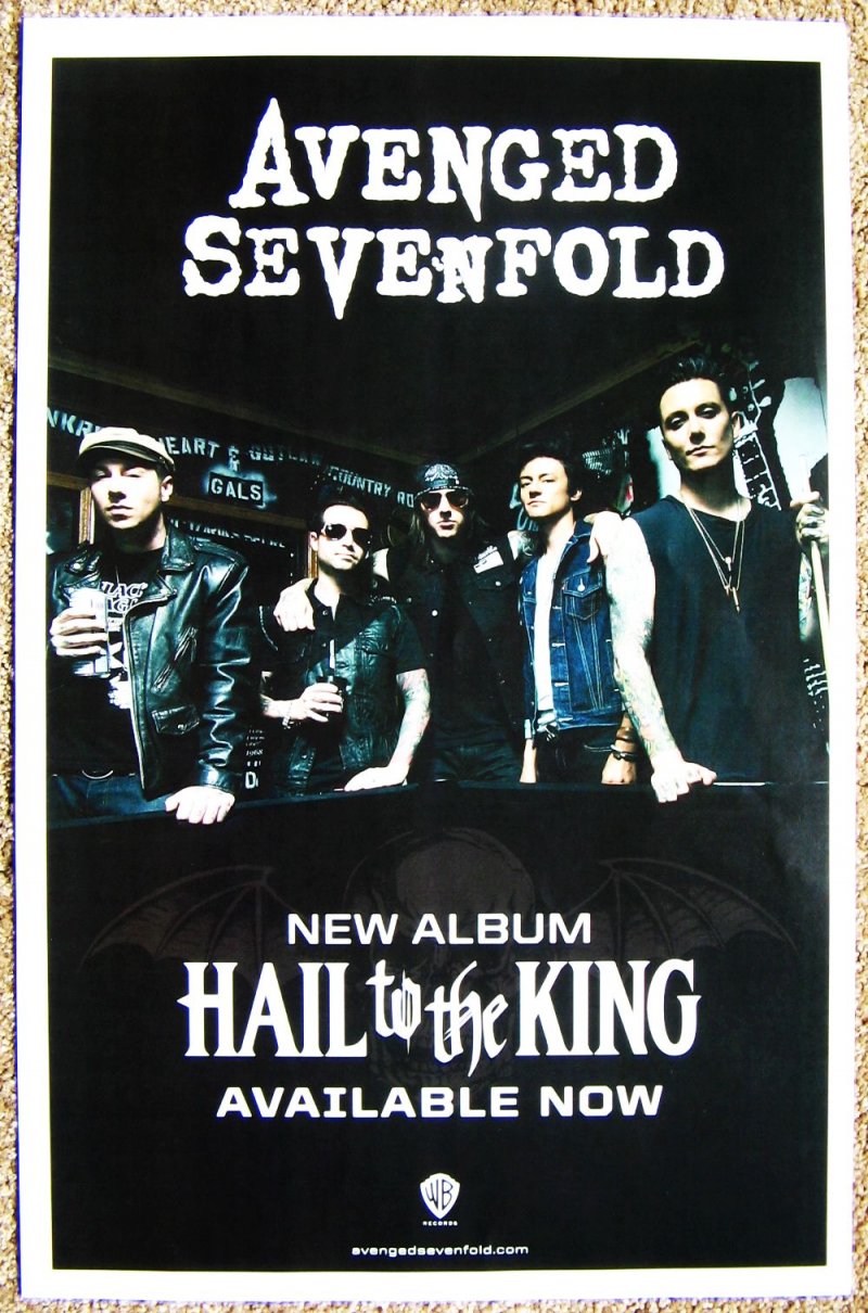 Image 0 of AVENGED SEVENFOLD Album POSTER Hail To The King 2-Sided