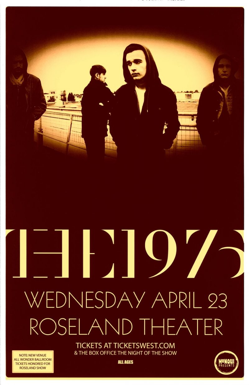 Image 0 of Nineteen Seventy Five THE 1975 Gig 2014 POSTER Portland Oregon Concert