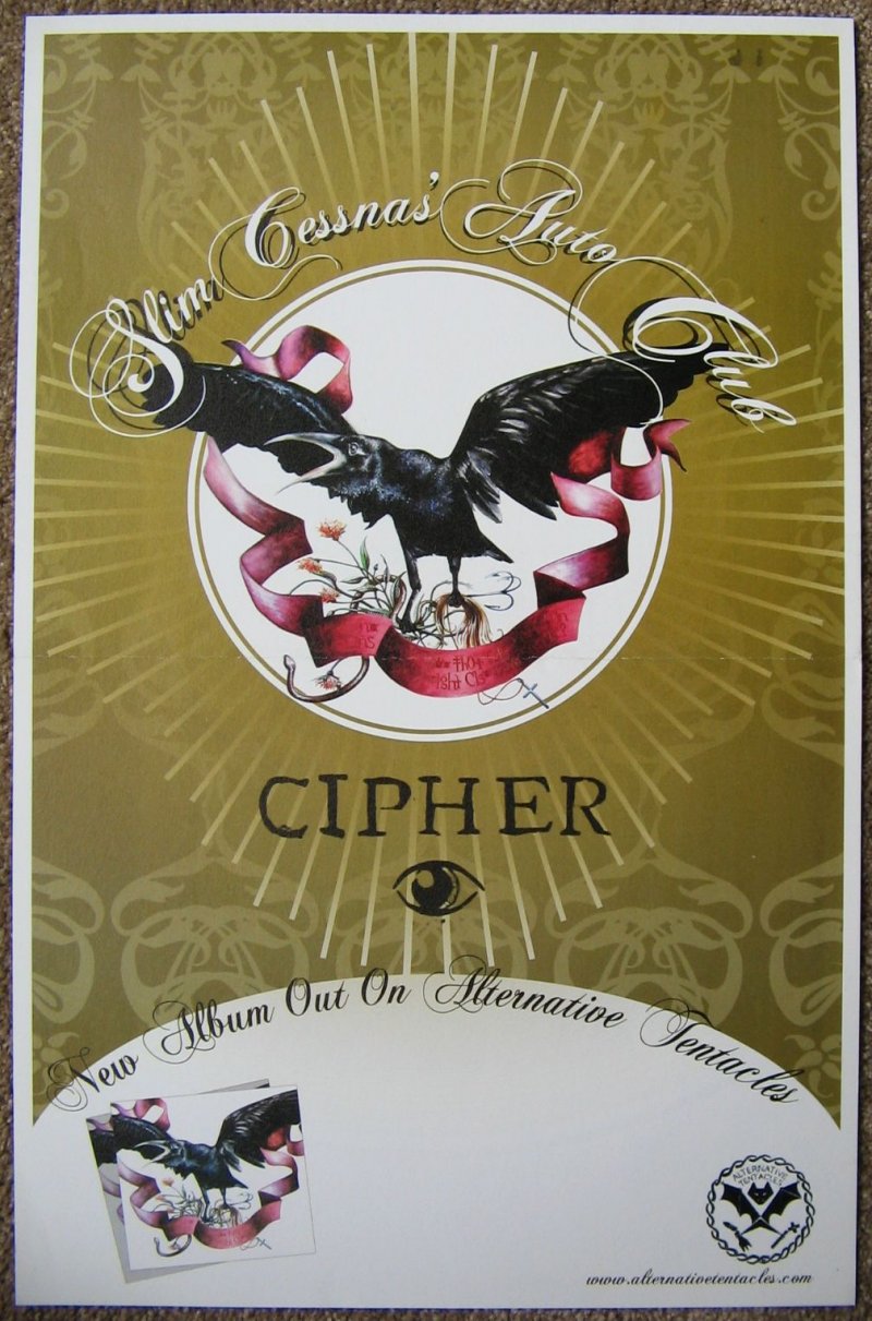 Image 0 of SLIM CESSNA'S AUTO CLUB Album POSTER Cipher