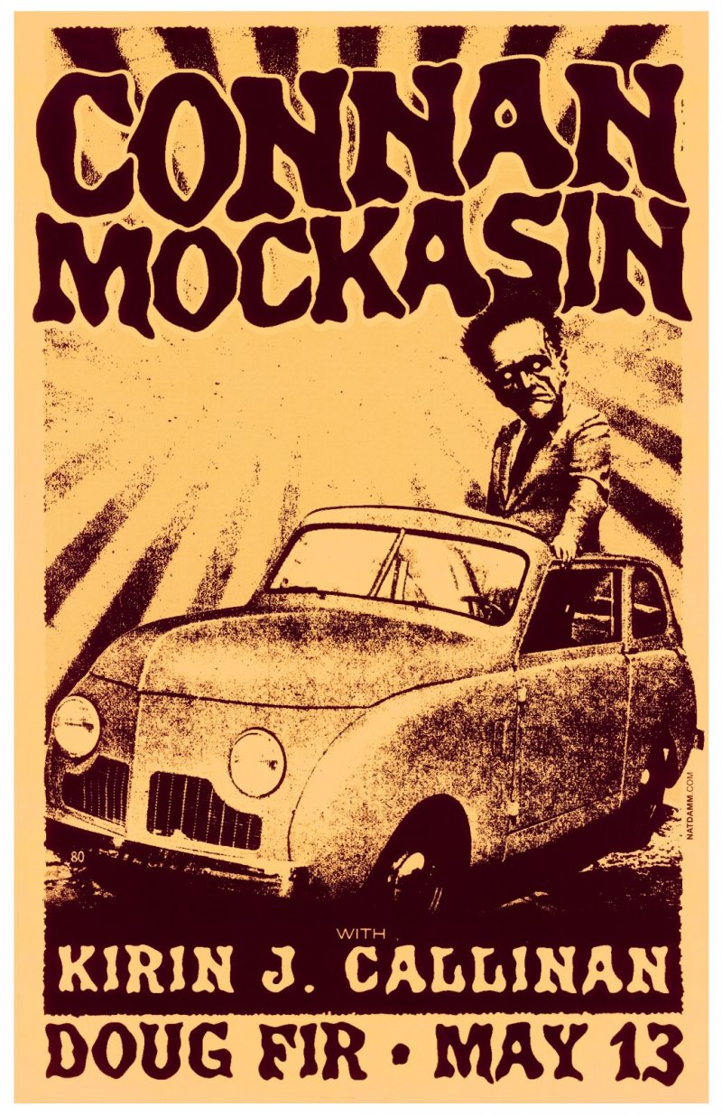 Image 0 of Mockasin CONNAN MOCKASIN 2014 Gig POSTER Portland Oregon Concert