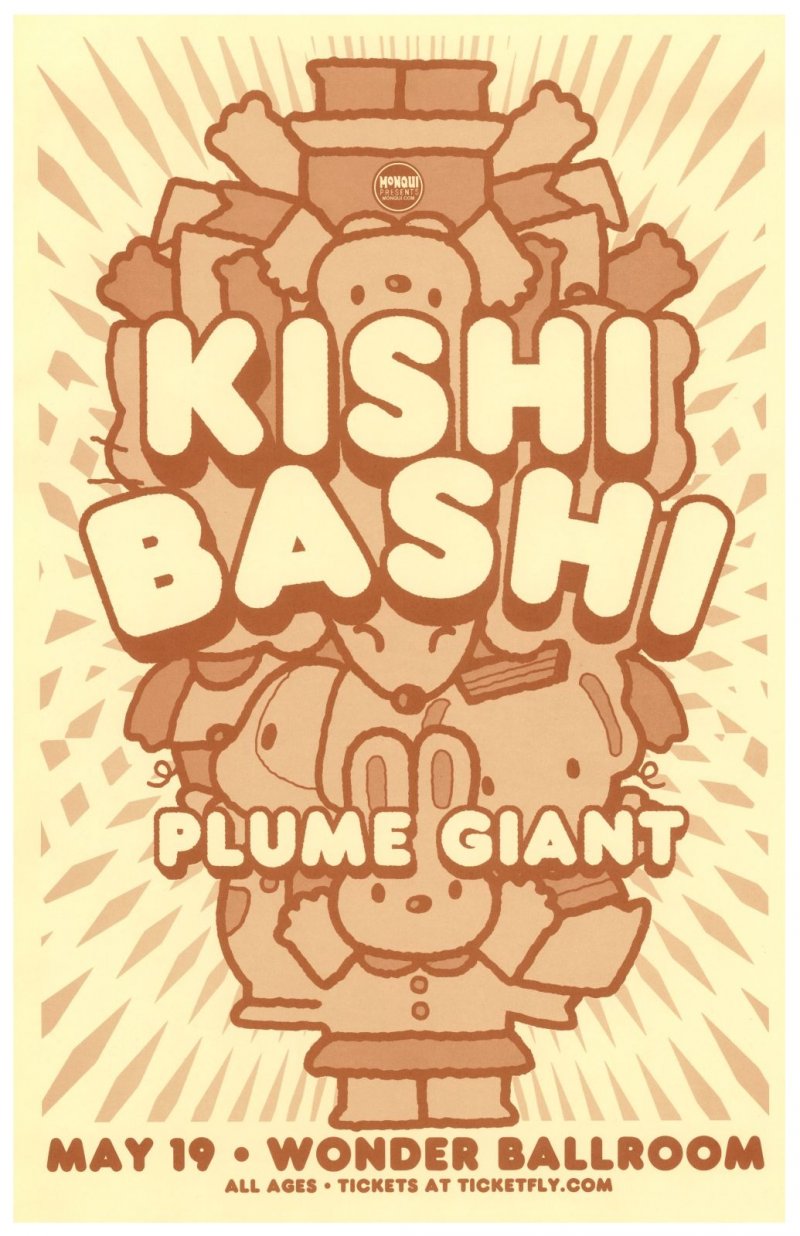 Image 0 of Bashi KISHI BASHI 2014 Gig POSTER Portland Oregon Concert