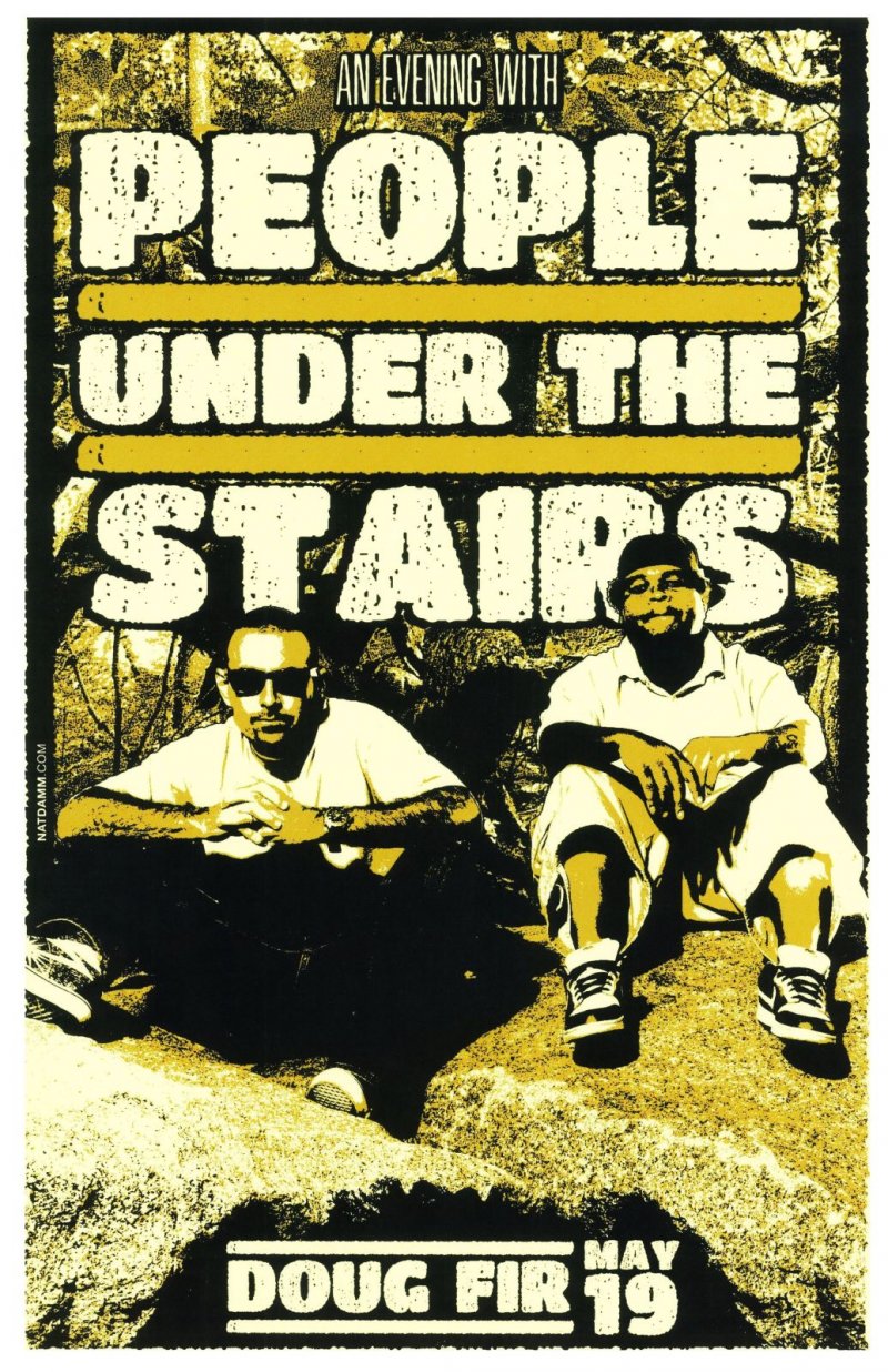 Image 0 of PEOPLE UNDER THE STAIRS 2014 Gig POSTER Portland Oregon Concert