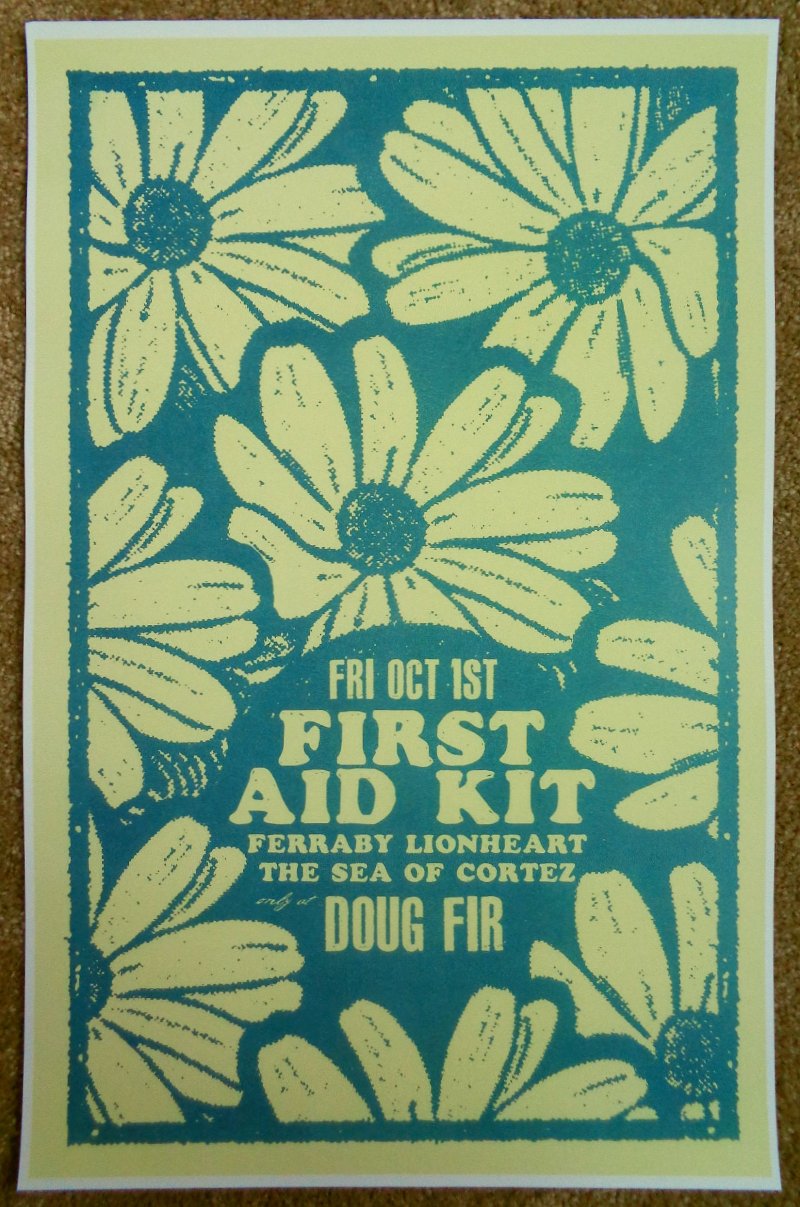 Image 0 of FIRST AID KIT 2010 Gig POSTER Portland Oregon Concert