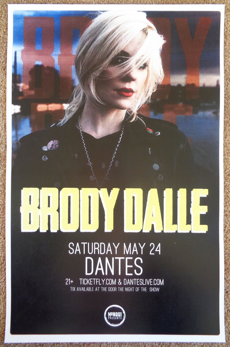 Image 0 of Dalle BRODY DALLE 2014 Gig POSTER Portland Oregon THE DISTILLERS Concert