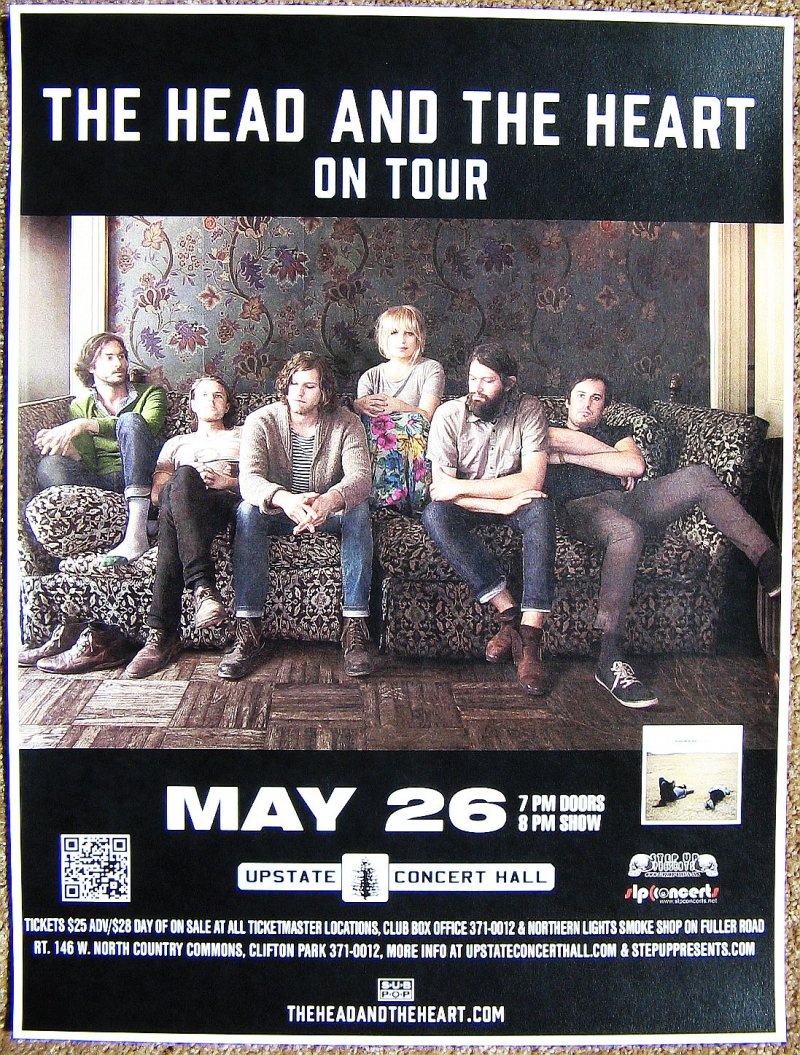 Image 0 of Head And Heart THE HEAD AND THE HEART 2014 Gig POSTER Clifton Park NY Concert 