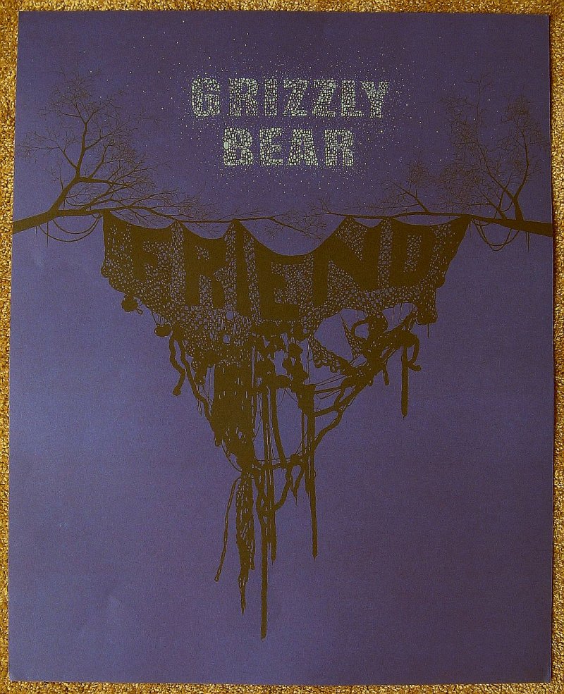 Image 0 of GRIZZLY BEAR Friend POSTER 2007 EP Album 16x24