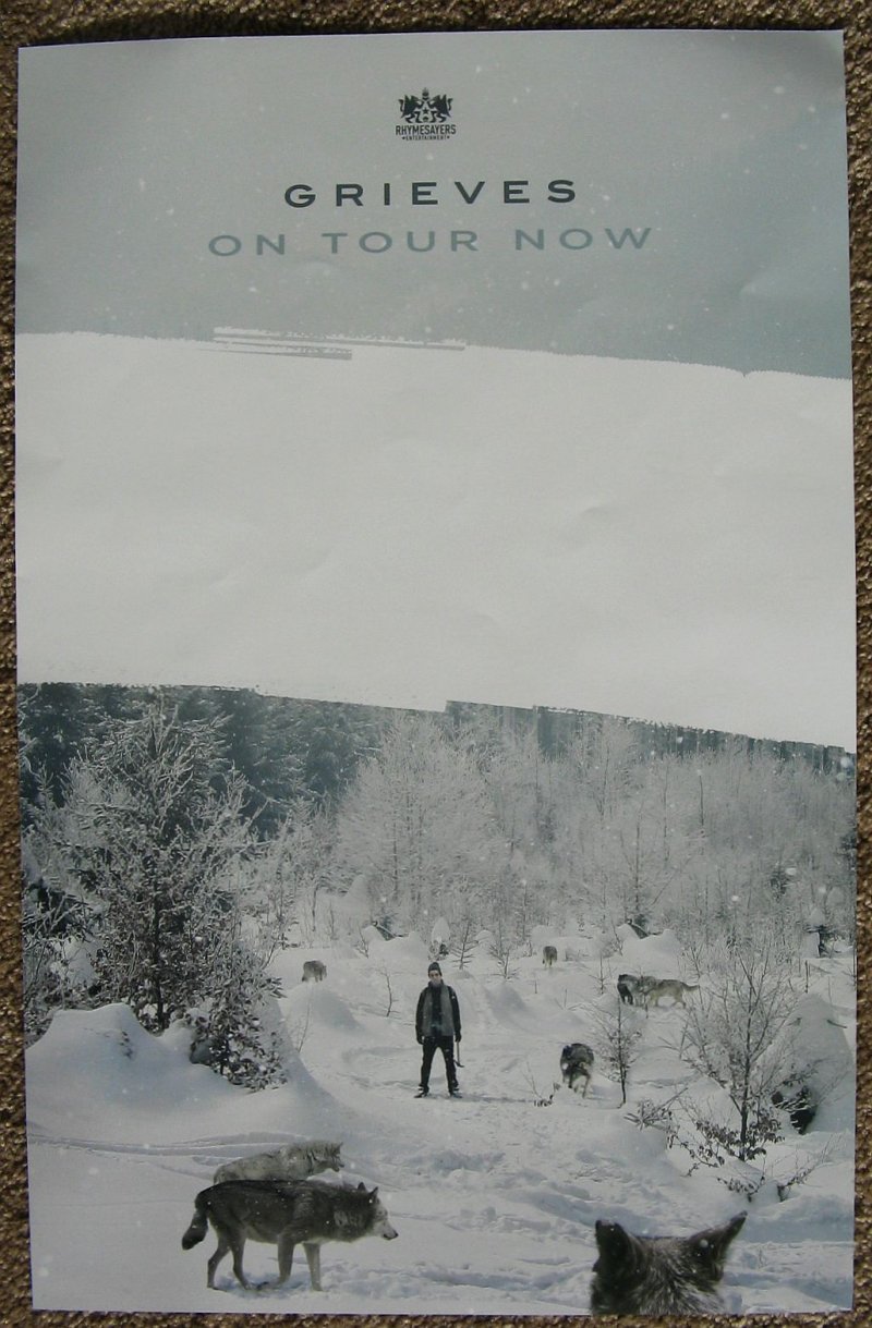 Image 1 of GRIEVES Album POSTER Winter & The Wolves 2-Sided