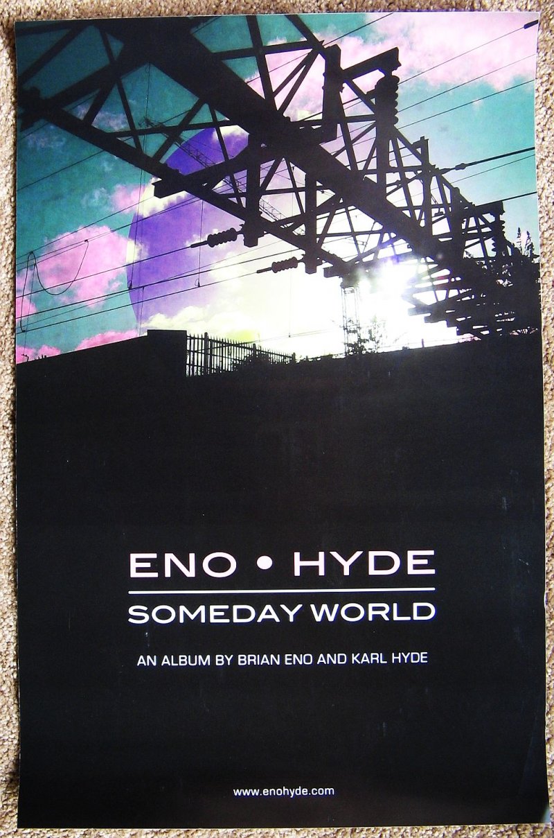 Image 0 of BRIAN ENO / KARL HYDE Album POSTER Someday World