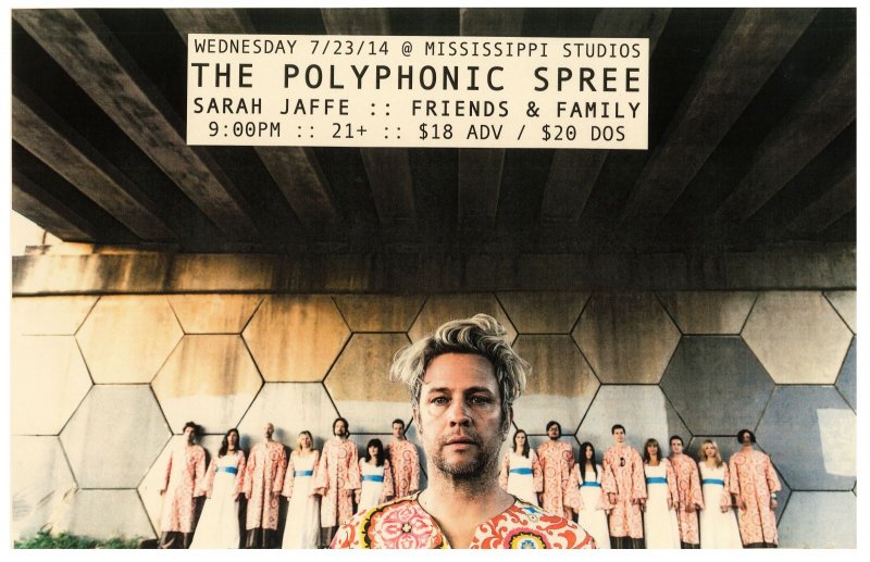 Image 0 of POLYPHONIC SPREE 2014 Gig POSTER Portland Oregon Concert