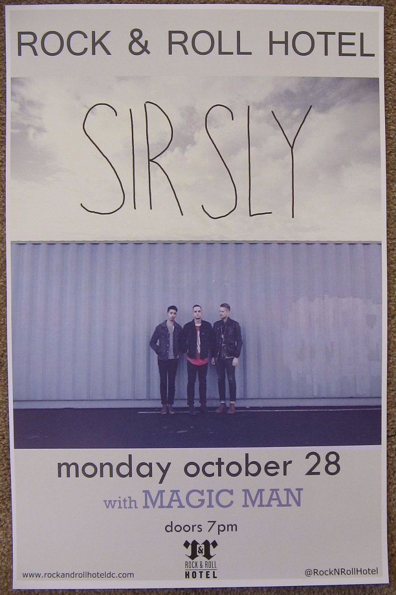 Image 0 of SIR SLY 2013 Gig POSTER Washington DC Concert