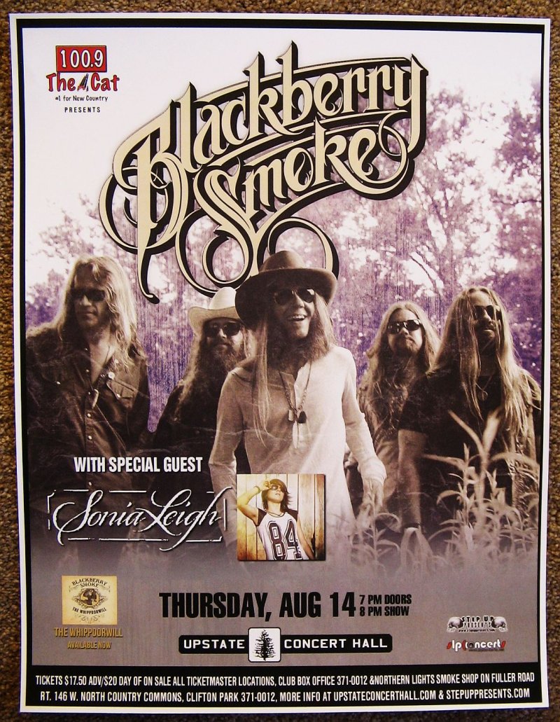 Image 0 of BLACKBERRY SMOKE 2014 Gig POSTER Clifton Park New York Concert