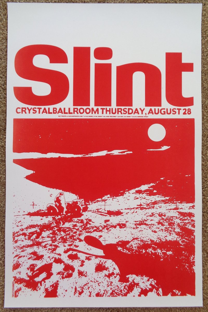 Image 0 of SLINT 2014 Gig POSTER Portland Oregon Concert