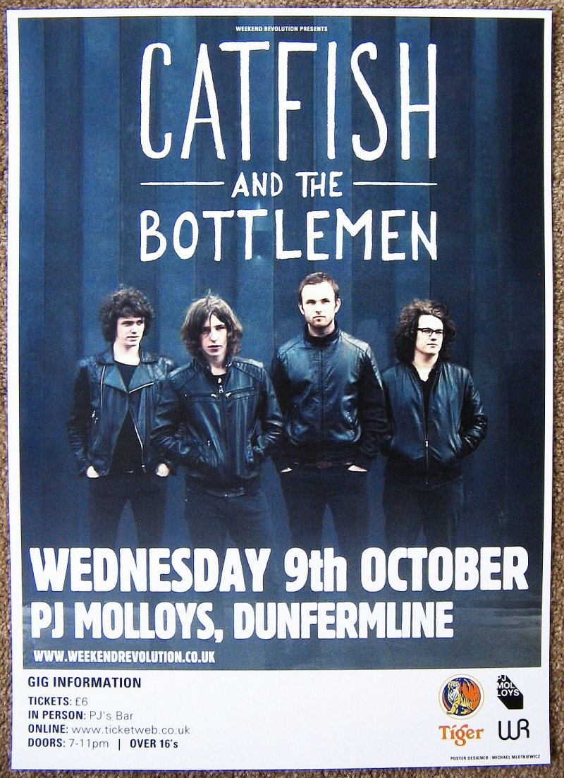 Image 0 of CATFISH AND THE BOTTLEMEN 2013 Gig POSTER Dunfermline SCOTLAND Concert