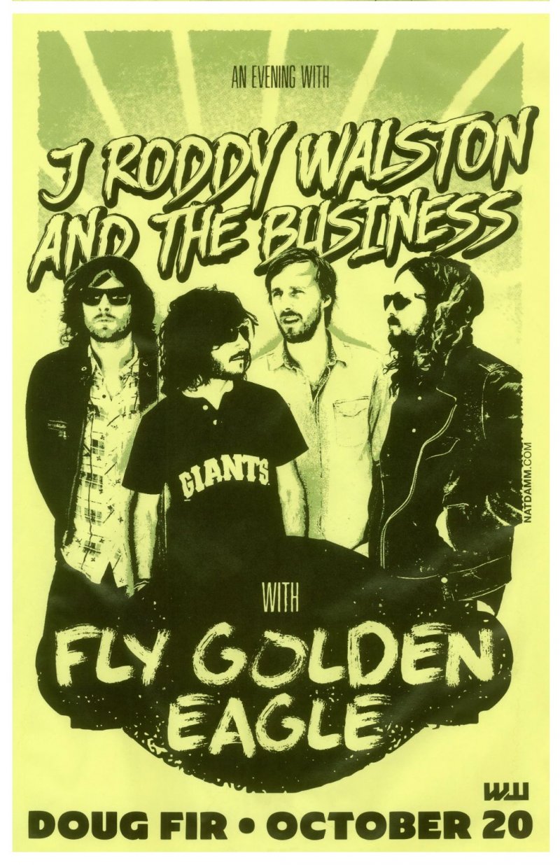 Image 0 of Walston J RODDY WALSTON AND THE BUSINESS 2014 Gig POSTER Portland Oregon Concert