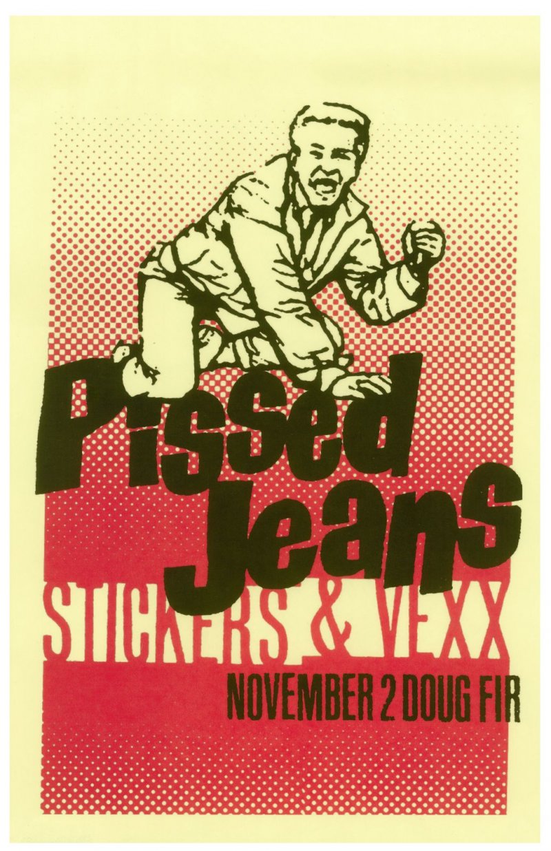 Image 0 of PISSED JEANS 2014 Gig POSTER Portland Oregon Concert