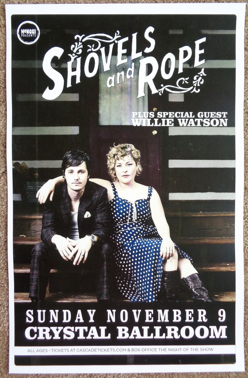 Image 0 of SHOVELS AND ROPE 2014 Gig POSTER Portland Oregon Concert