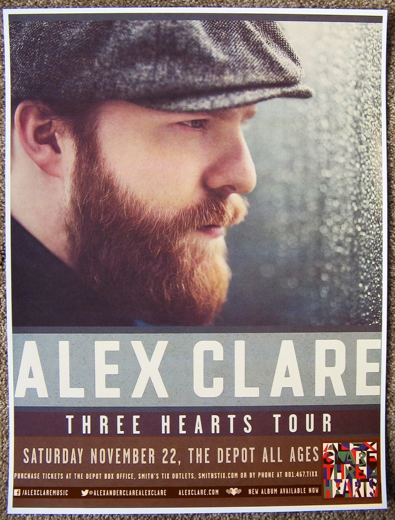 Image 0 of Clare ALEX CLARE 2014 Gig POSTER Salt Lake City Concert Utah