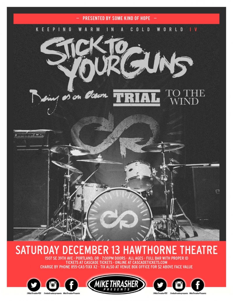 Image 0 of STICK TO YOUR GUNS 2014 Gig POSTER Portland Oregon Concert