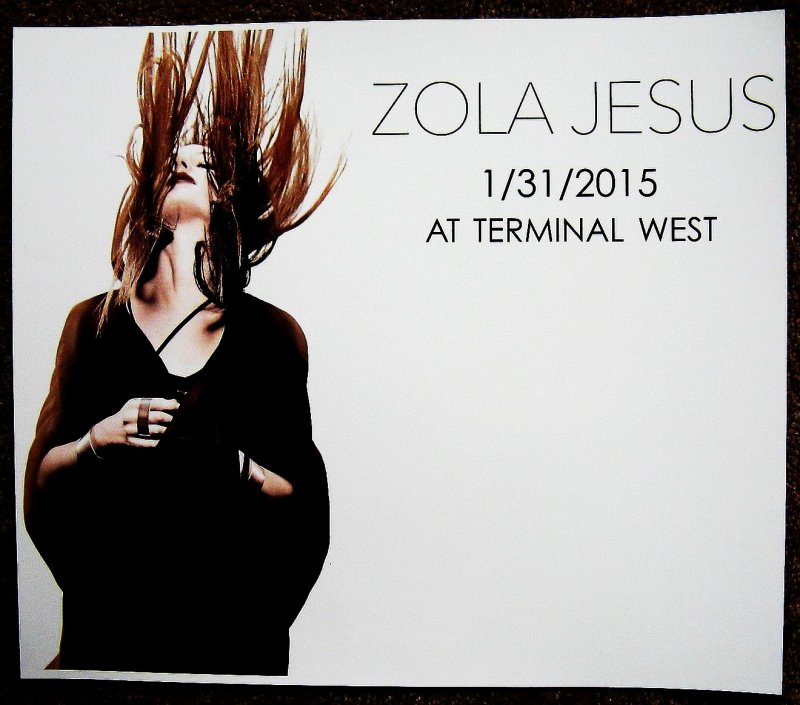 Image 0 of Jesus ZOLA JESUS 2015 Gig POSTER Atlanta Georgia Concert 