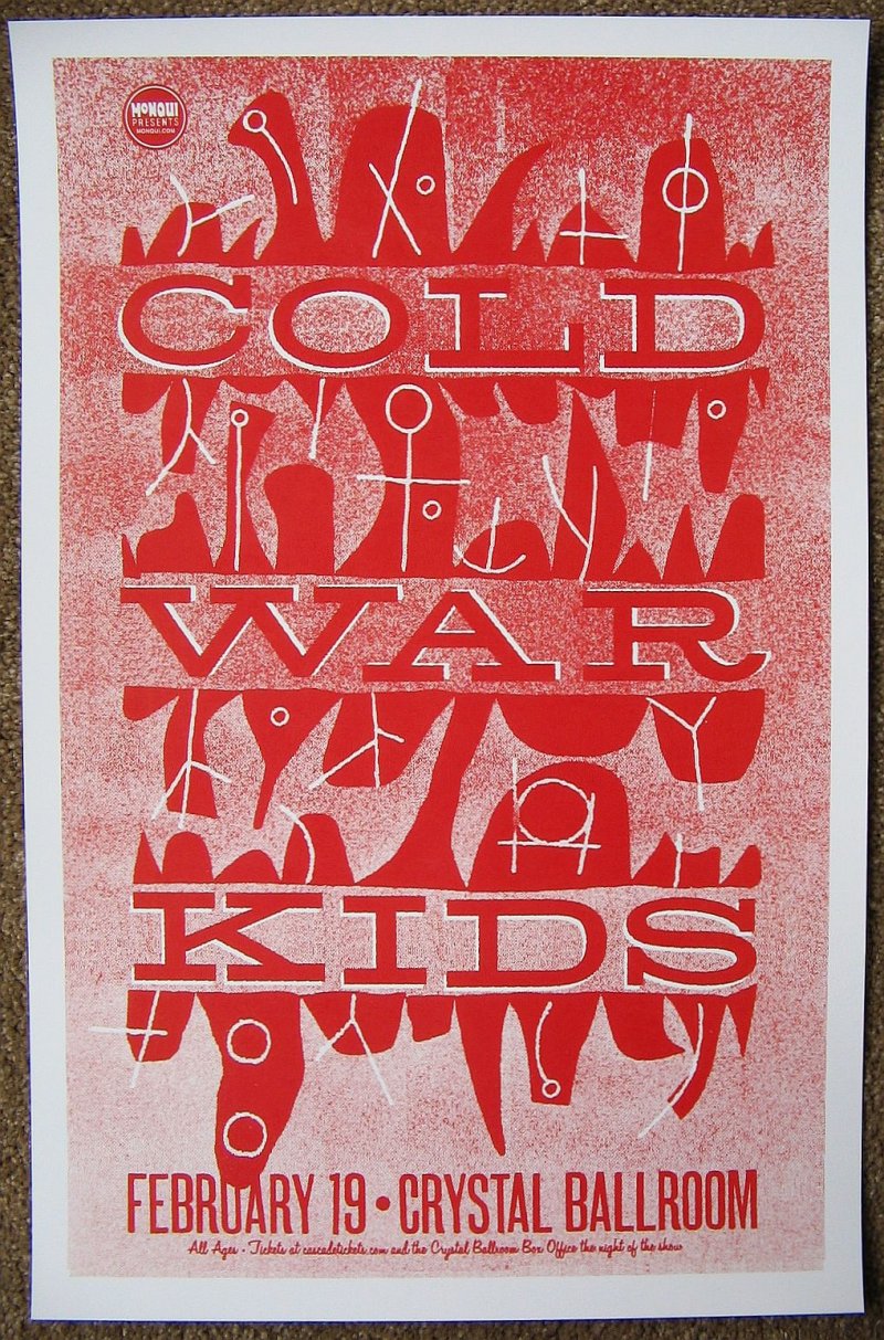 Image 0 of COLD WAR KIDS 2015 Gig POSTER Portland Oregon Concert