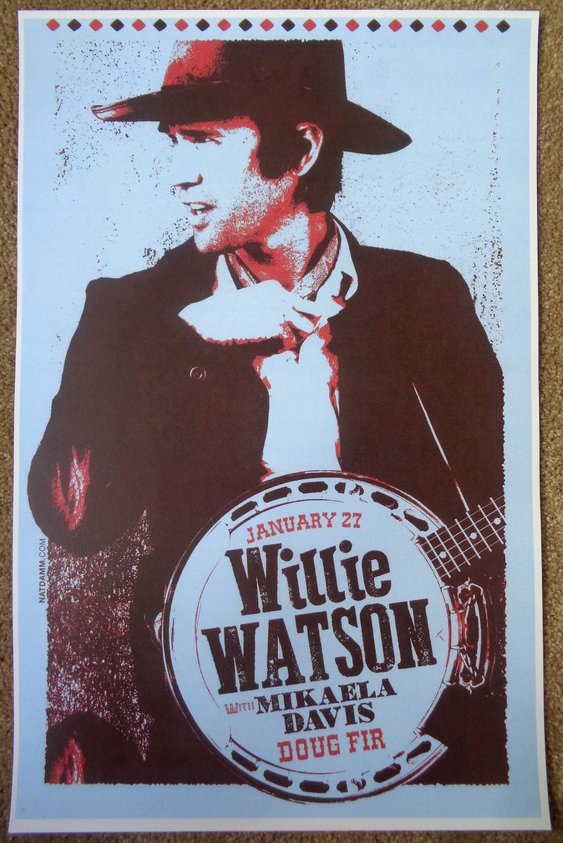 Image 0 of Watson WILLIE WATSON 2015 Gig POSTER Portland Oregon Concert