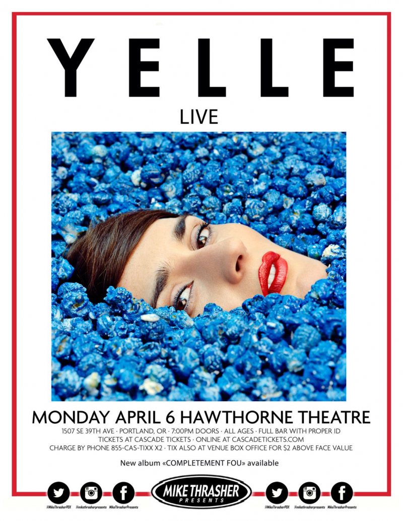 Image 0 of YELLE 2015 Gig POSTER Portland Oregon Concert